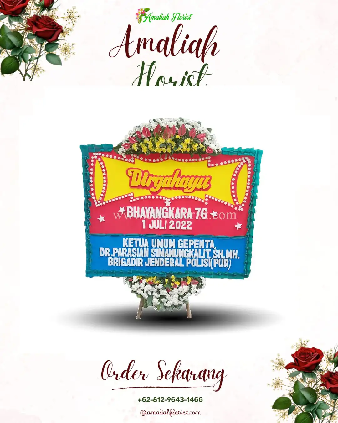 Papan Bunga HUT Ulang Tahun Ternate